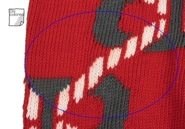 HERMES Cotton Geometric Jacquard V-neck Knit Sweater K-169764_008