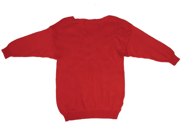 HERMES Cotton Geometric Jacquard V-neck Knit Sweater K-169764_012