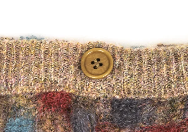 MISSONI Mohair Blended Checker Knit Sweater K-169767_006