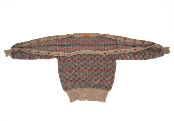 MISSONI Mohair Blended Checker Knit Sweater K-169767_007