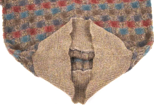 MISSONI Mohair Blended Checker Knit Sweater K-169767_010