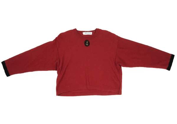 SONIA RYKIEL Anchor Patch Sailor Collar Short knit Top K-169768_002