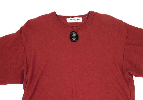 SONIA RYKIEL Anchor Patch Sailor Collar Short knit Top K-169768_003