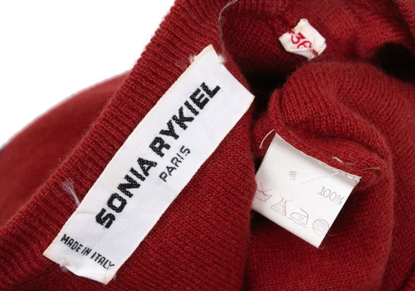 SONIA RYKIEL Anchor Patch Sailor Collar Short knit Top K-169768_015