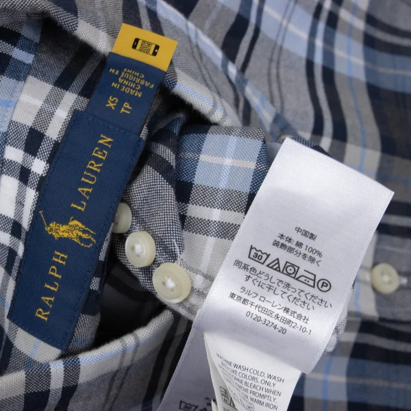POLO RALPH LAUREN Pony Embroidery Check Button-down Shirt K-169770_014