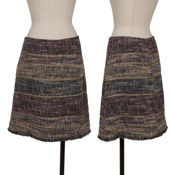 ETRO Multicolor Tweed Mini Skirt Multi-Color 46 K-169772_001