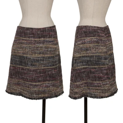 ETRO Multicolor Tweed Mini Skirt