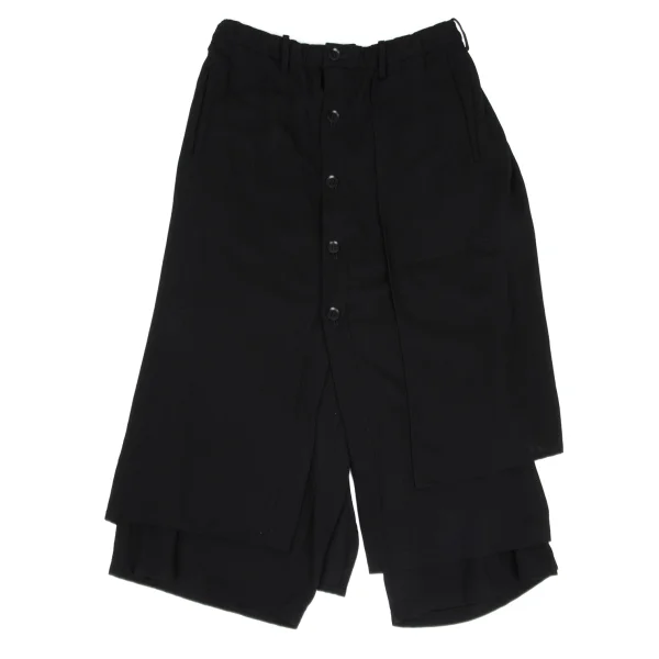 Yohji Yamamoto NOIR Wool Front Button Skirt Pants K-169773_002