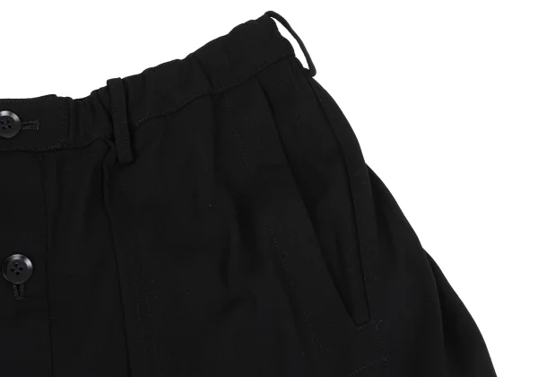 Yohji Yamamoto NOIR Wool Front Button Skirt Pants K-169773_005