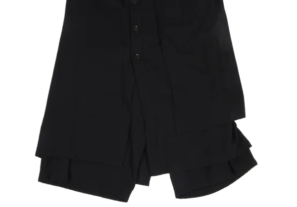 Yohji Yamamoto NOIR Wool Front Button Skirt Pants K-169773_008
