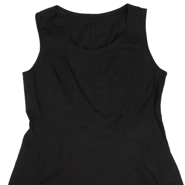 Yohji Yamamoto FEMME Cotton Dart Switching Sleeveless Top K-169774_003