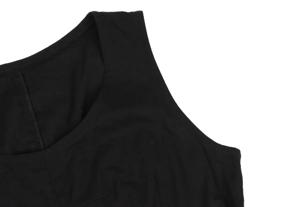 Yohji Yamamoto FEMME Cotton Dart Switching Sleeveless Top K-169774_005