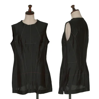 Yohji Yamamoto FEMME Cotton Poly Stitch Sleeveless Top