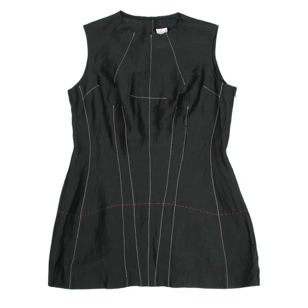 Yohji Yamamoto FEMME Cotton Poly Stitch Sleeveless Top K-169775_002