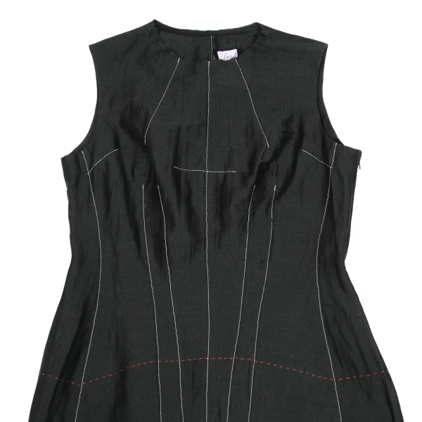 Yohji Yamamoto FEMME Cotton Poly Stitch Sleeveless Top K-169775_003