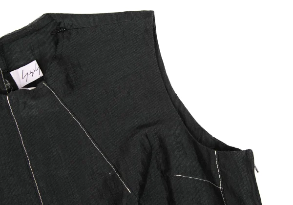 Yohji Yamamoto FEMME Cotton Poly Stitch Sleeveless Top K-169775_006