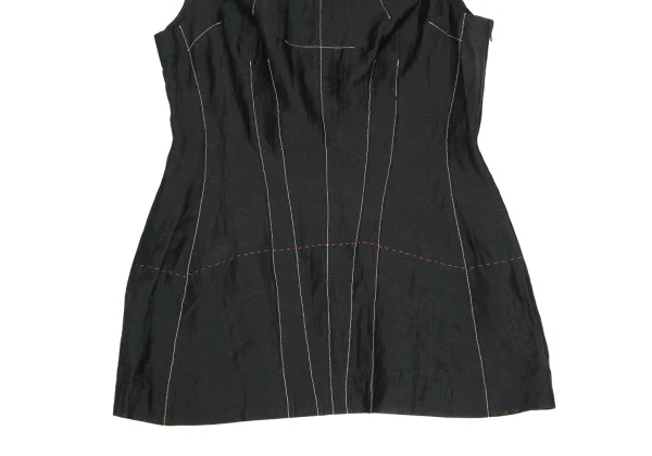 Yohji Yamamoto FEMME Cotton Poly Stitch Sleeveless Top K-169775_007