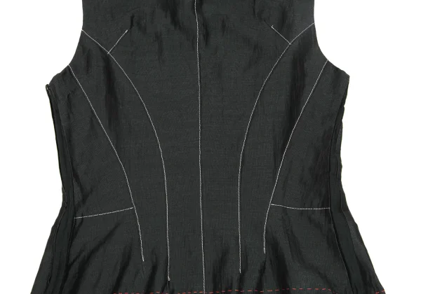 Yohji Yamamoto FEMME Cotton Poly Stitch Sleeveless Top K-169775_012