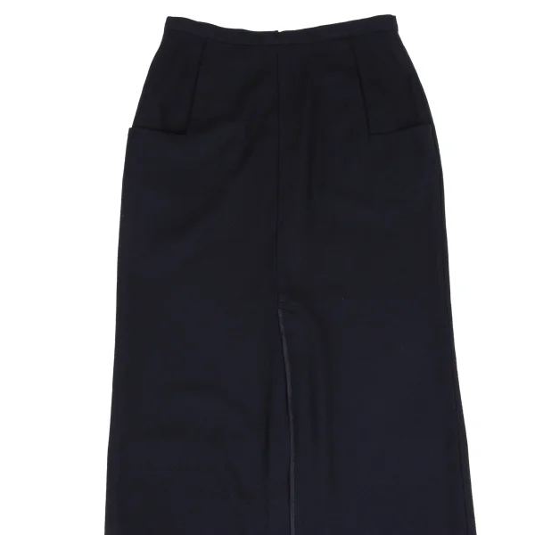 Yohji Yamamoto FEMME Wool Piping Slit Design Skirt K-169778_003
