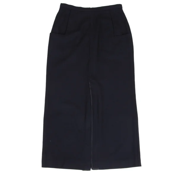 Yohji Yamamoto FEMME Wool Piping Slit Design Jacket & Skirt K-169779_013