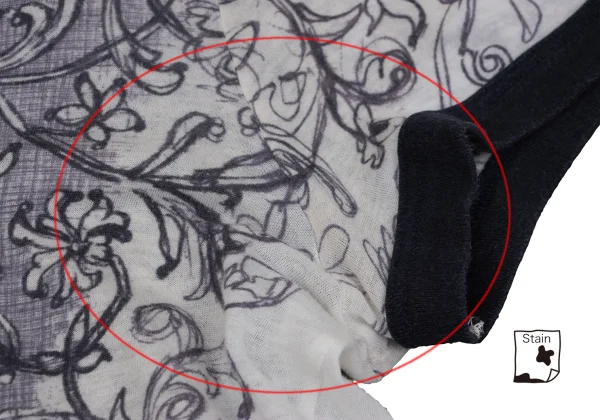 Jean Paul GAULTIER CLASSIQUE Arabesque Print Trim T-shirt K-169780_004