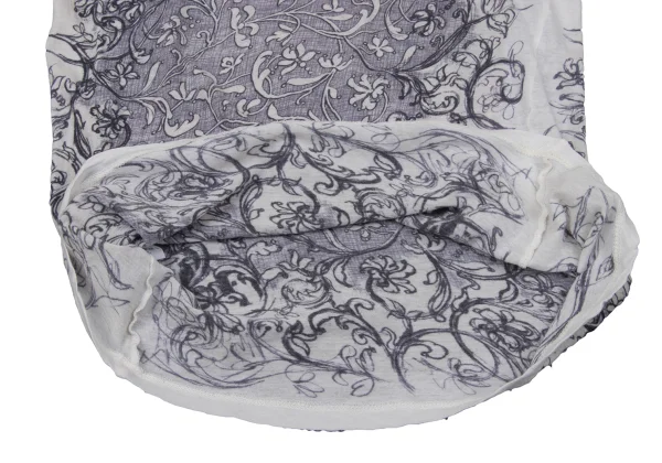 Jean Paul GAULTIER CLASSIQUE Arabesque Print Trim T-shirt K-169780_014