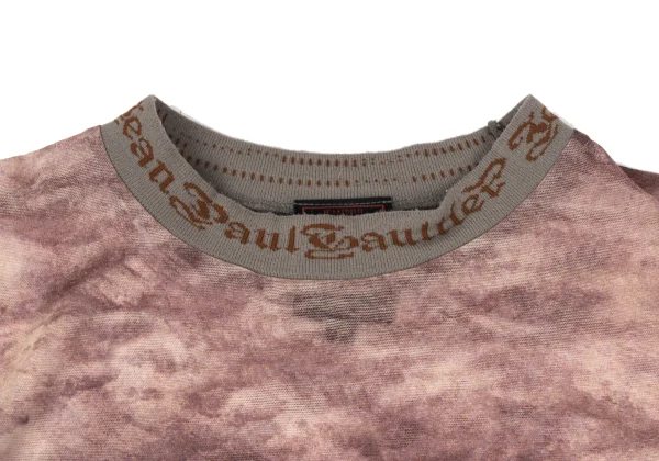 Jean Paul GAULTIER CLASSIQUE Printed Logo Trim Mesh T Shirt K-169781_004