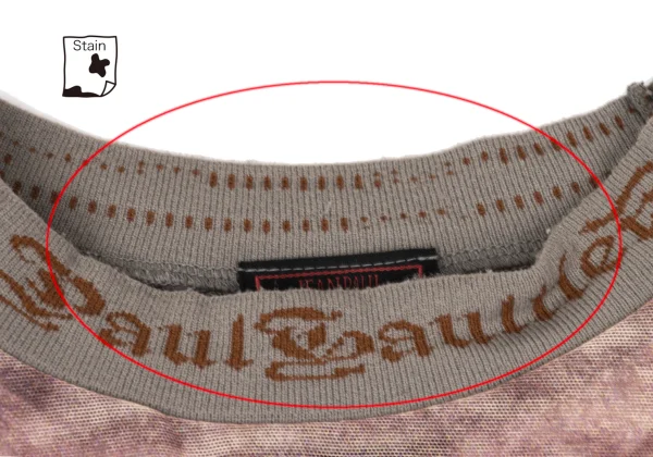 Jean Paul GAULTIER CLASSIQUE Printed Logo Trim Mesh T Shirt K-169781_005