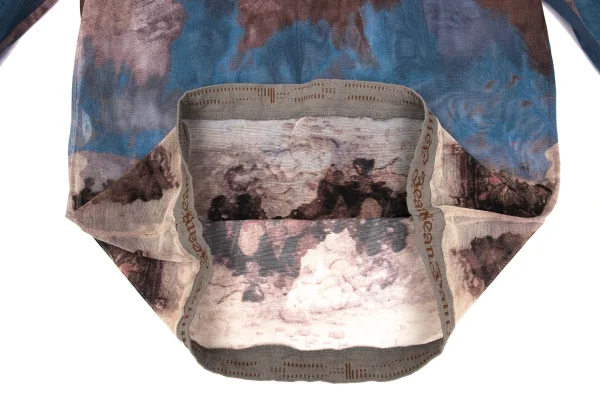 Jean Paul GAULTIER CLASSIQUE Printed Logo Trim Mesh T Shirt K-169781_013