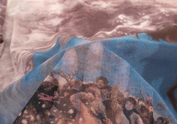 Jean Paul GAULTIER CLASSIQUE Printed Logo Trim Mesh T Shirt K-169781_016