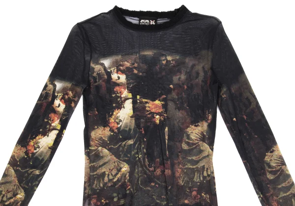 JPG by GAULTIER Graphic Printed Mesh T Shirt K-169783_002