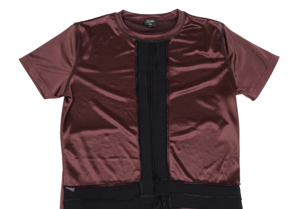 Jean Paul GAULTIER  HOMME Mesh Switching Shiny T Shirt K-169784_002