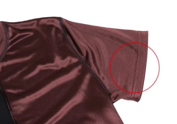 Jean Paul GAULTIER  HOMME Mesh Switching Shiny T Shirt K-169784_004