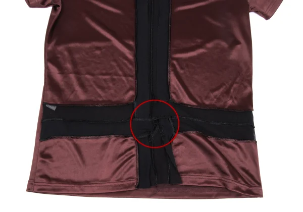 Jean Paul GAULTIER  HOMME Mesh Switching Shiny T Shirt K-169784_006