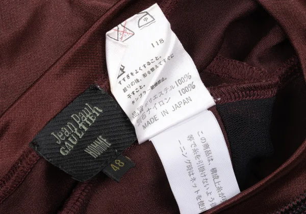 Jean Paul GAULTIER  HOMME Mesh Switching Shiny T Shirt K-169784_016