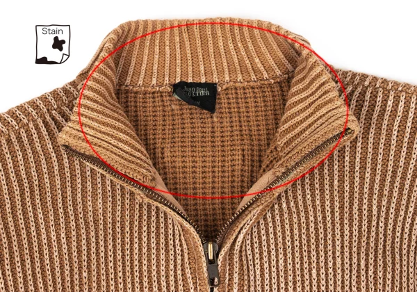 Jean Paul GAULTIER HOMME Cotton Acrylic Driver's Knit Blouson K-169785_004