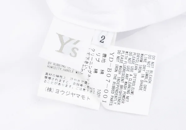 Y's Cotton Panel Design Asymmetrical Blouse K-169790_016