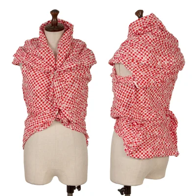 JUNYA WATANABE COMME des GARCONS Checked Floral Embroidery Blouse