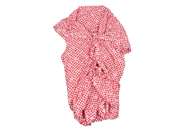 JUNYA WATANABE COMME des GARCONS Checked Floral Embroidery Blouse K-169792_002