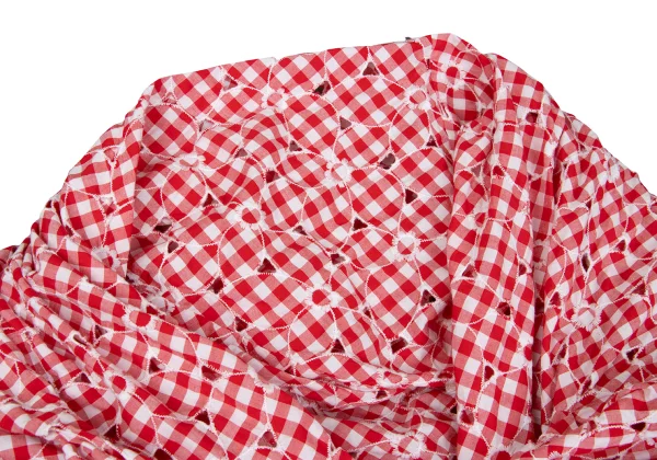 JUNYA WATANABE COMME des GARCONS Checked Floral Embroidery Blouse K-169792_004