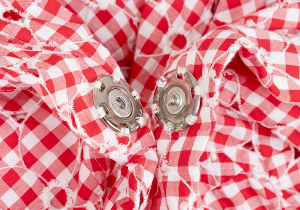 JUNYA WATANABE COMME des GARCONS Checked Floral Embroidery Blouse K-169792_007