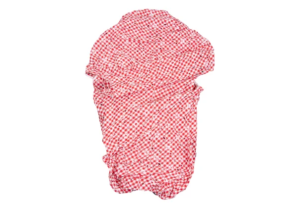 JUNYA WATANABE COMME des GARCONS Checked Floral Embroidery Blouse K-169792_010