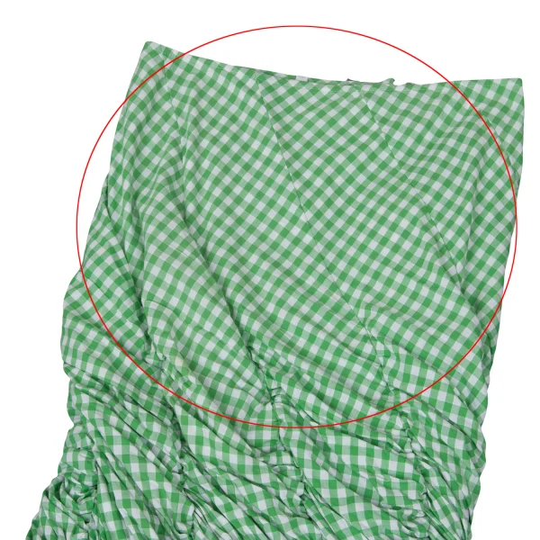 JUNYA WATANABE COMME des GARCONS Gathered Design Checked Skirt K-169793_003