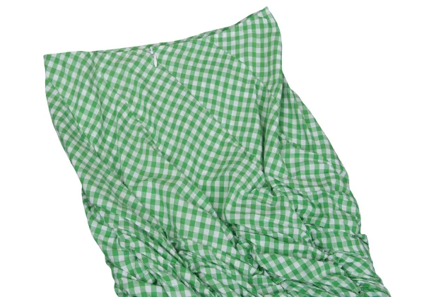 JUNYA WATANABE COMME des GARCONS Gathered Design Checked Skirt K-169793_011