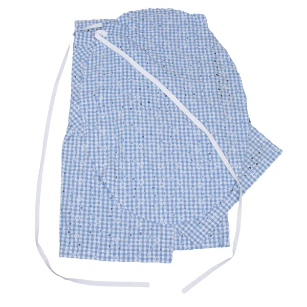 JUNYA WATANABE COMME des GARCONS Floral Embroidery Checked Wrap Skirt K-169794_002