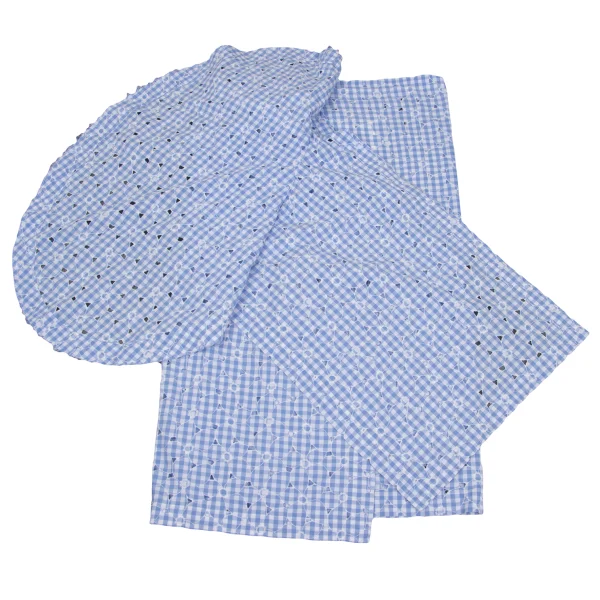 JUNYA WATANABE COMME des GARCONS Floral Embroidery Checked Wrap Skirt K-169794_010