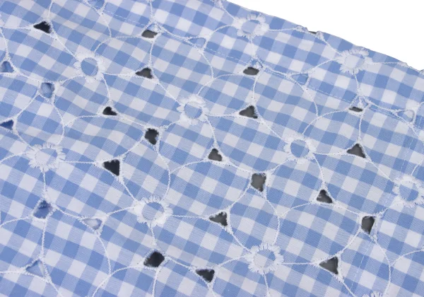 JUNYA WATANABE COMME des GARCONS Floral Embroidery Checked Wrap Skirt K-169794_011