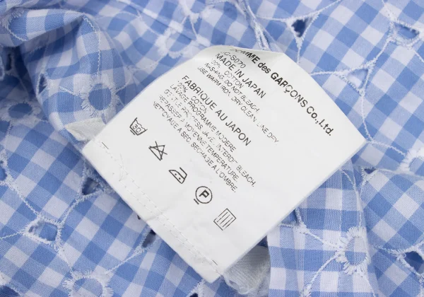 JUNYA WATANABE COMME des GARCONS Floral Embroidery Checked Wrap Skirt K-169794_019