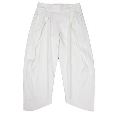 ISSEY MIYAKE In-tuck Side Rib Switching Cropped Pants