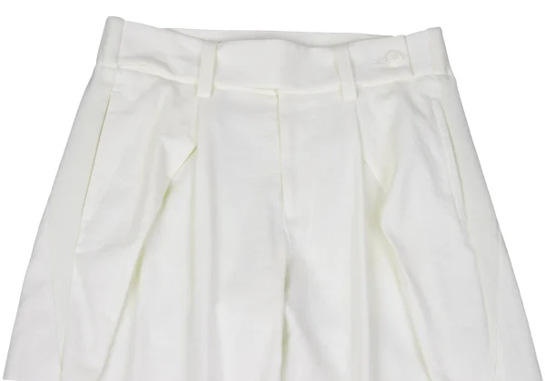 ISSEY MIYAKE In-tuck Side Rib Switching Cropped Pants K-169796_002